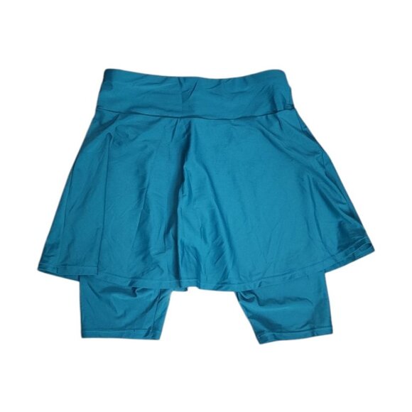 Calypsa by Modli Skirted Swim Leggings Capri Womens Size S Small Blue Modesty - Picture 5 of 5